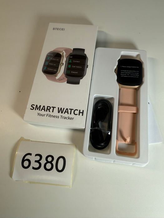 SmartWatch różowy Stecei - puls, kroki, połączenia,  (6380-93)