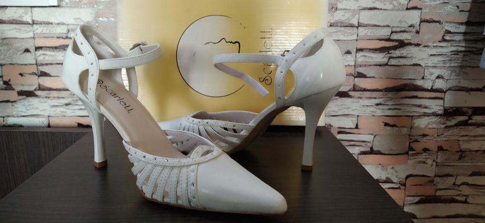 Туфли свадебные белые