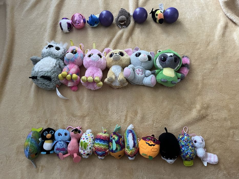 Мʼякі іграшки TY, SA та просто з блискучими очима