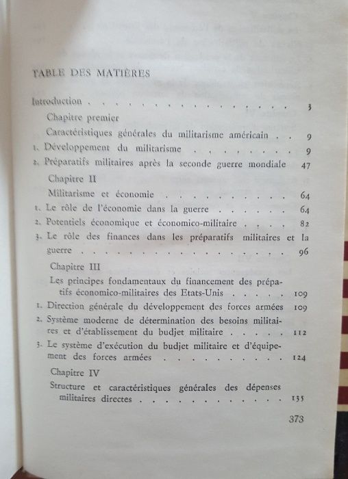R. Faramazian - U.S.A., Militarisme et Économie