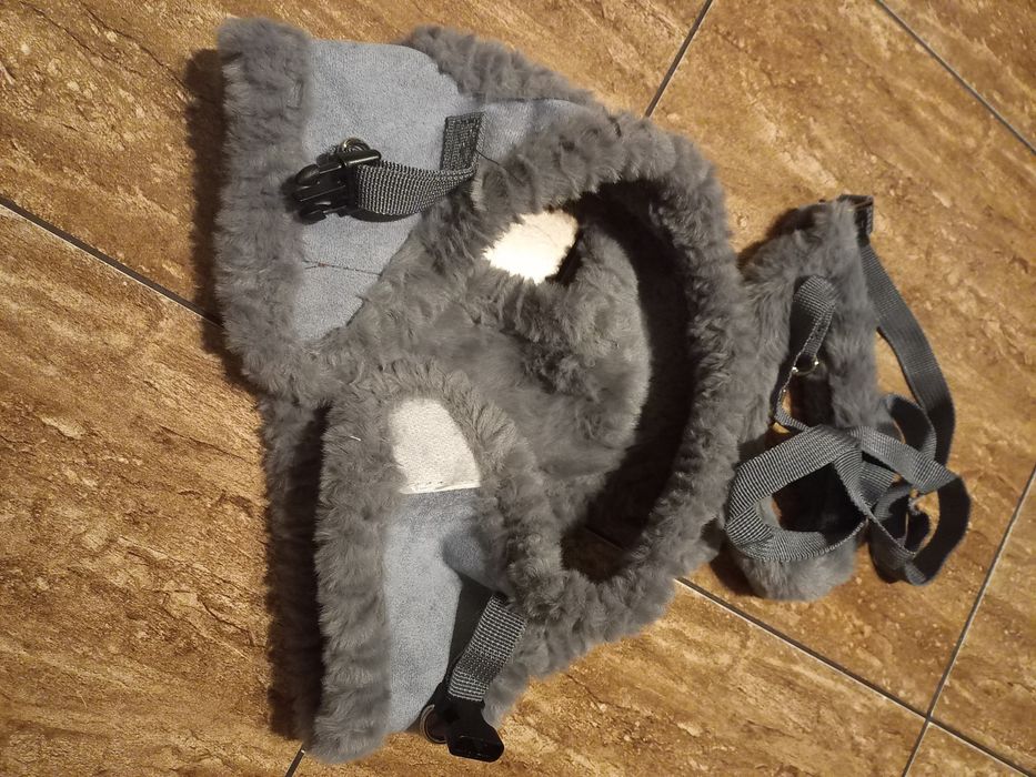 ciepłe zimowe szelki dla psa