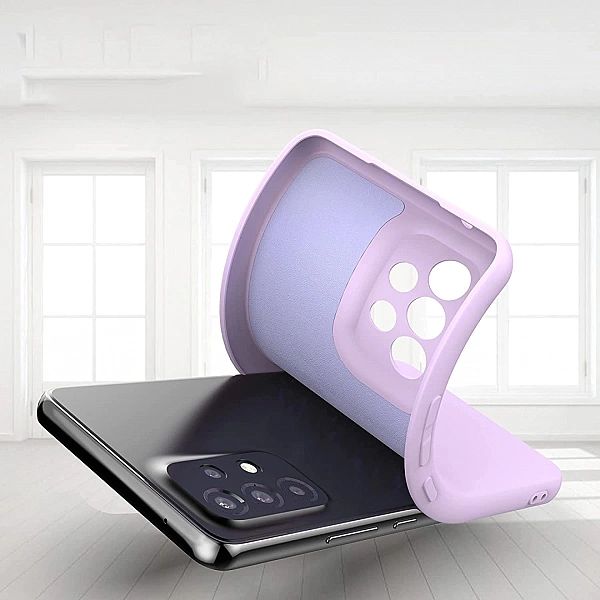 Etui Icon + Szkło Hartowane Płaskie do Samsung Galaxy A53/5G Violet