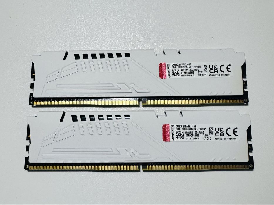 Kingston Fury Beast DDR5 32GB (2×16GB) 5200 MHz White EXPO