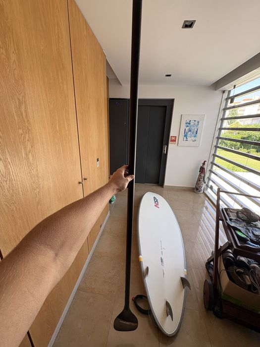Remo SUP/Paddle NSP 100% Carbono Ajustável - Pá 86 sqi