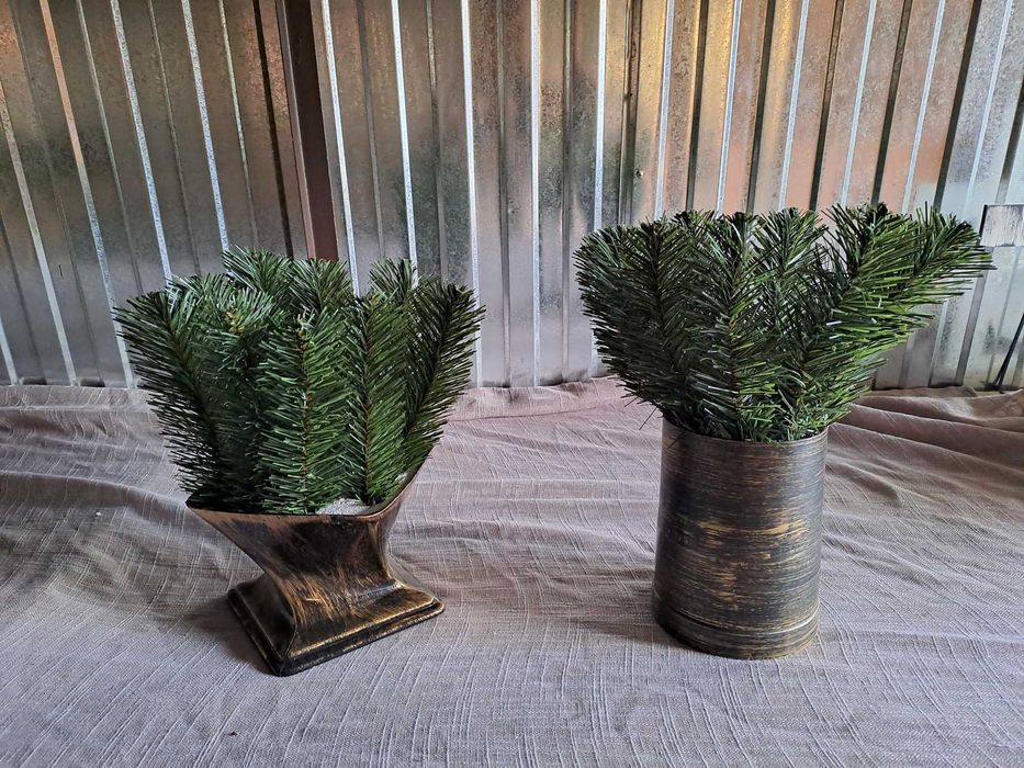 Podkłady do stroika  DONICZKA na   grób cmentarz  miski   cemenciaki