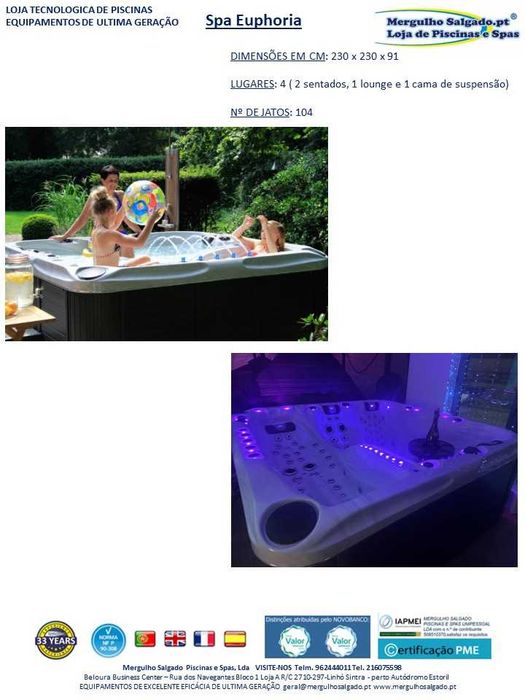 Jacuzzi spa hidromassagem preços imbatíveis!! Contacte-nos