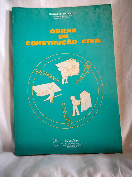 Manual de Betão Armado e de Pré-Fabricação, de M. Santos Correia + 3 livros de Construção Civil