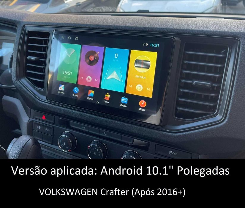 Rádio 2DIN • Volkswagen VW Crafter (2006 até 2020) • Android GPS