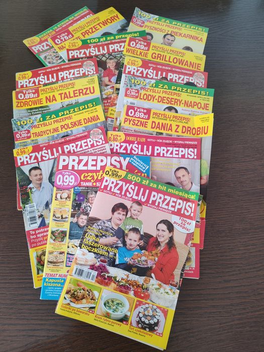 Broszurki kucharskie 15 sztuk