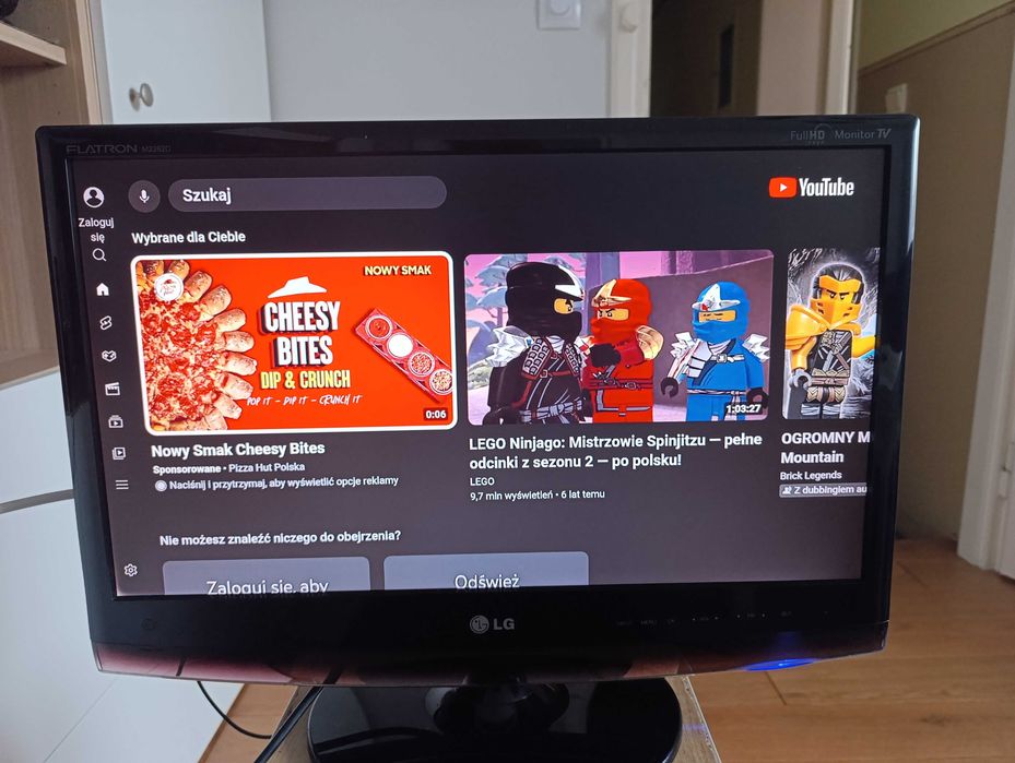 Telewizor/monitor LG M2362D +Mi Tv Stick Android.
