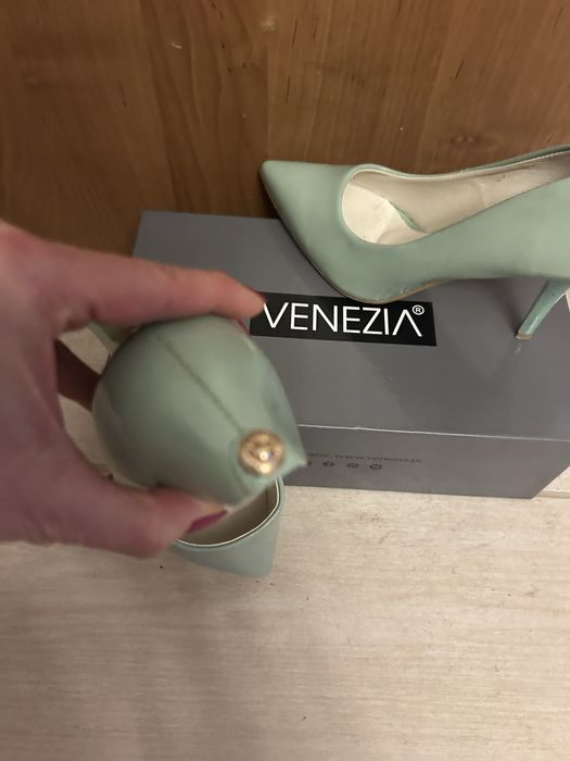 Szpilki miętowe Saway roz.38