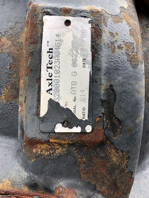 Terex RT 230 USED AXLES COMPLET komplet osi do dźwigu terenowego