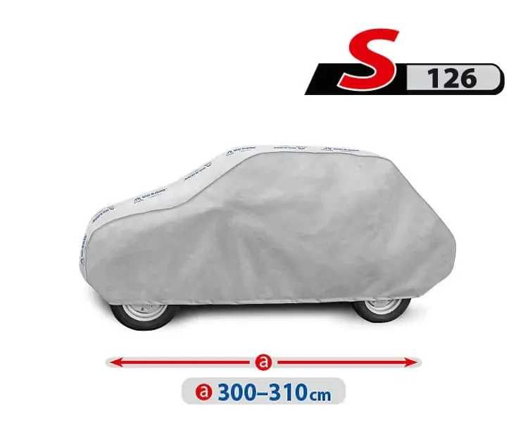 Plandeka Na Auto | Pokrowiec Całoroczny | S 126 Hatchback | 300-310cm