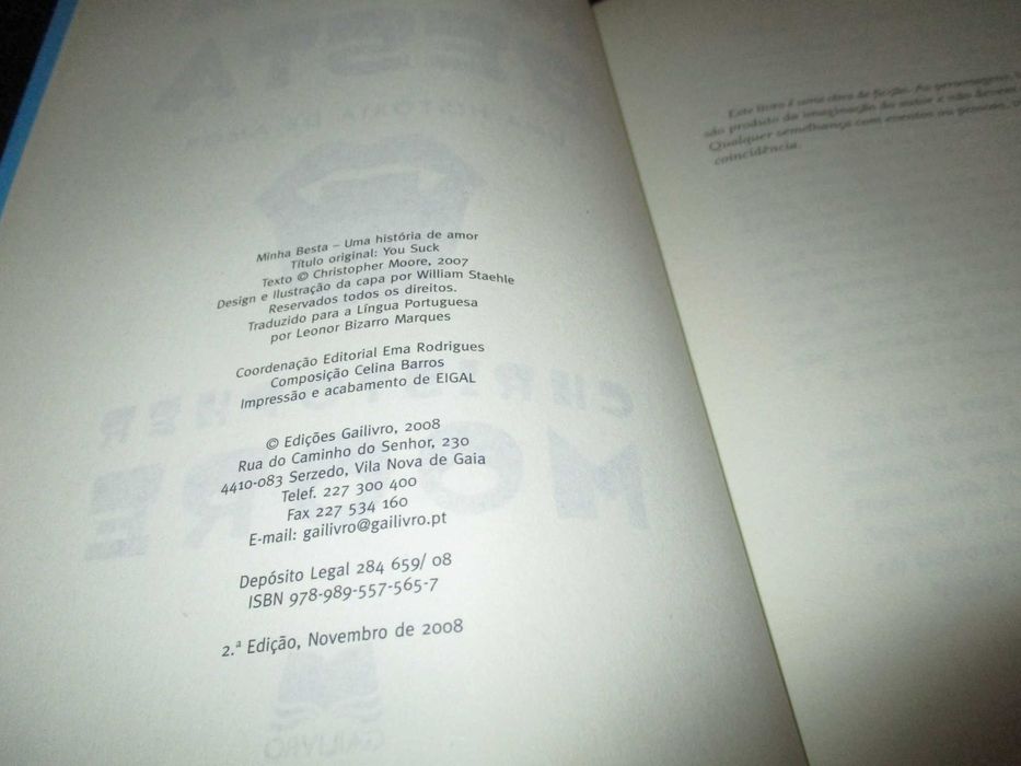 Livro Minha Besta Christopher Moore