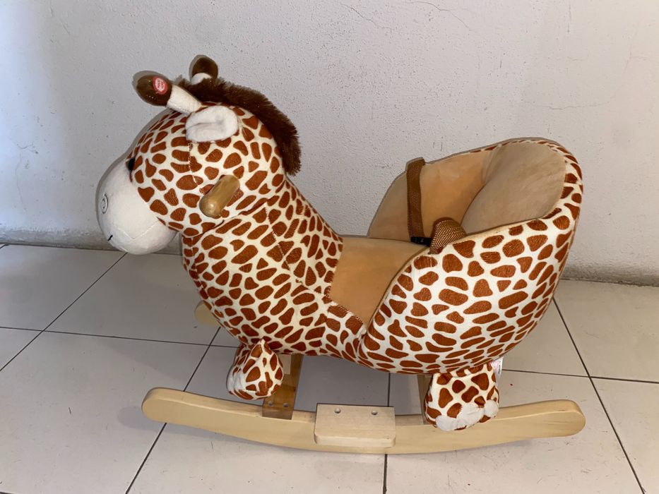 Homcom - Cavalo de balanço desenho girafa
