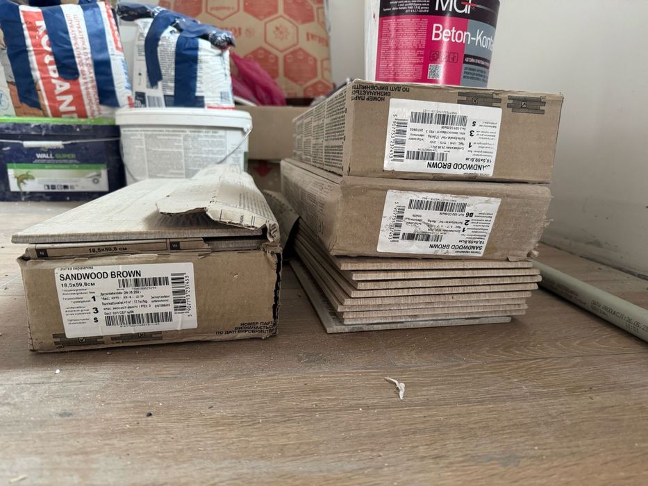 Керамограніт Cersanit Sandwood Brown 18,5x59,8 см