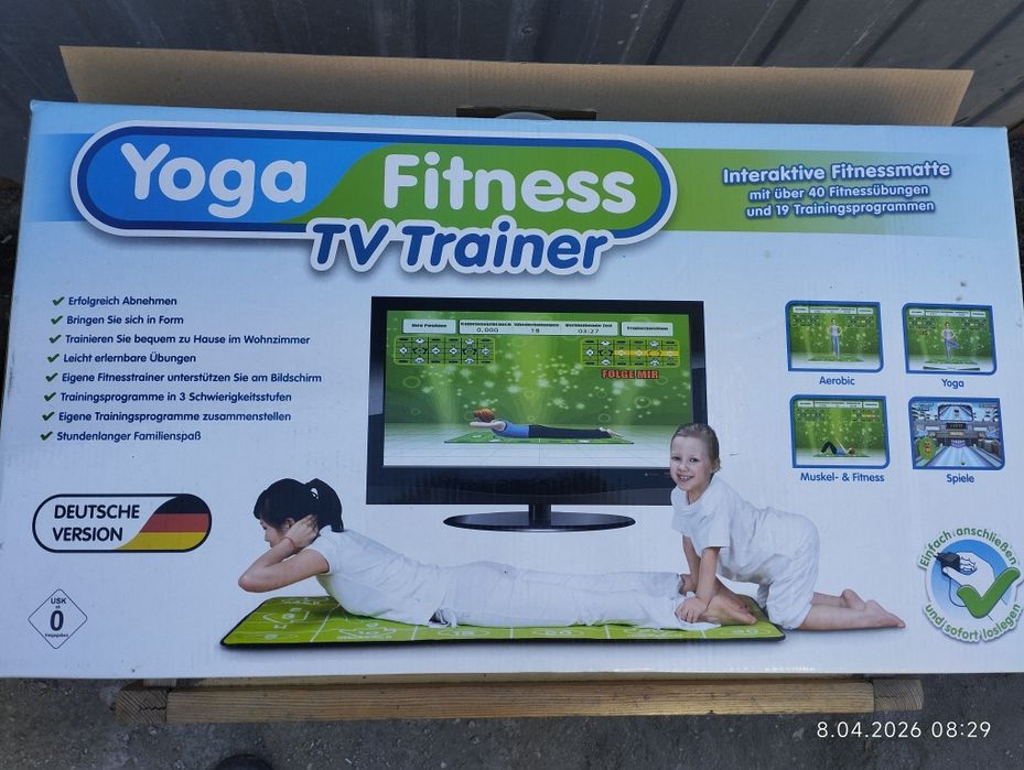 Mata interaktywna Yoga Fitness podłączana do telewizora