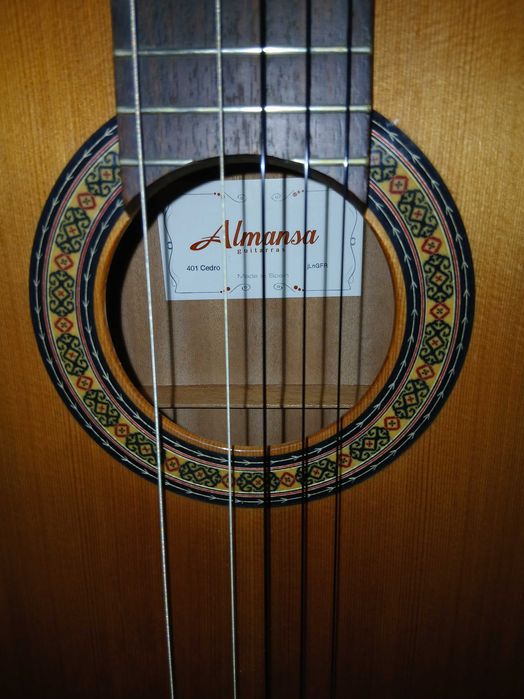 Almansa 401 Cedro – gitara klasyczna + pokrowiec Yaro + akcesoria