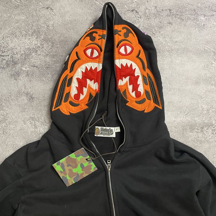 ТОП! Bape Tiger зіп худі
