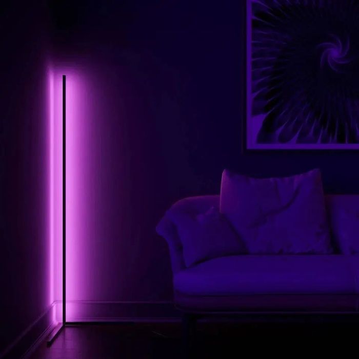 Кутовий LED торшер Ledox Design з пультом.  330 колірних комбінацій