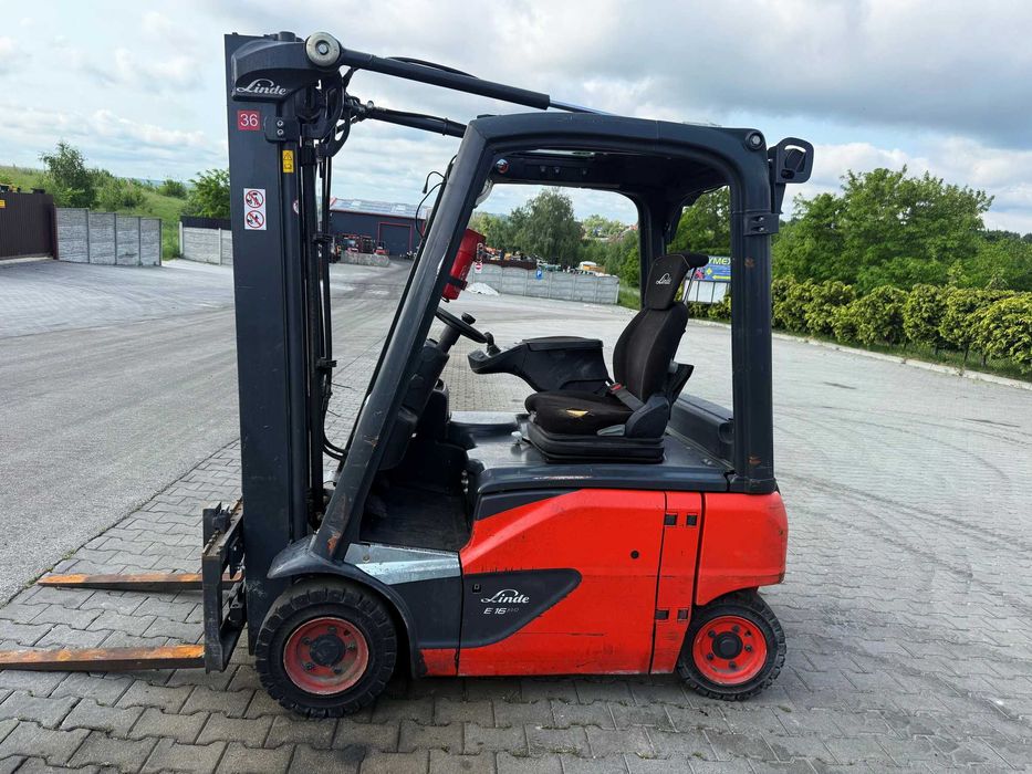 wózek widłowy elektryczny LINDE E16P-02 EVO 3.20m przesuw 6800mtg 2018