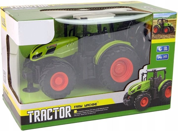 Duży Traktor Zdalnie Sterowany Rc Światło Led