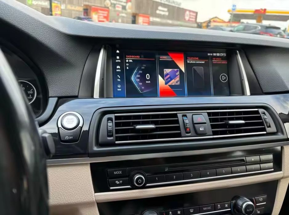 Rádio Android 14 com GPS BMW F10 F11 (Novo)