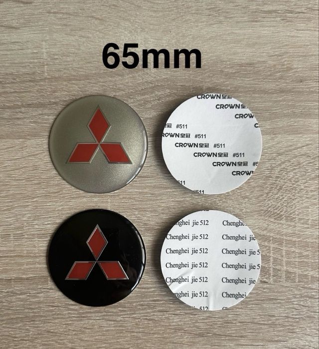 Conjunto 4 Centros Tampas Jantes Mitsubishi 56mm 60mm 65mm 68mm 75mm 81mm