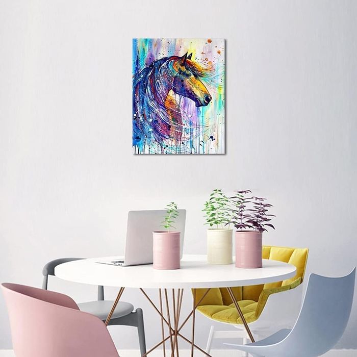 Malowanie po Numerach Koń - Z Ramą, Akryle, 40x50 cm