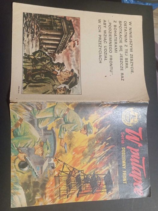Komiks W pułapce seria podziemny front