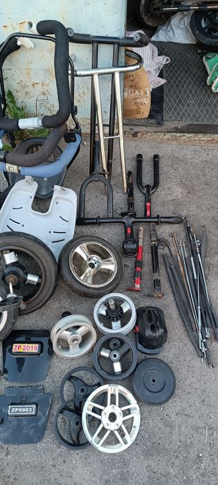 Трёхколёсный велосипед на запчасти