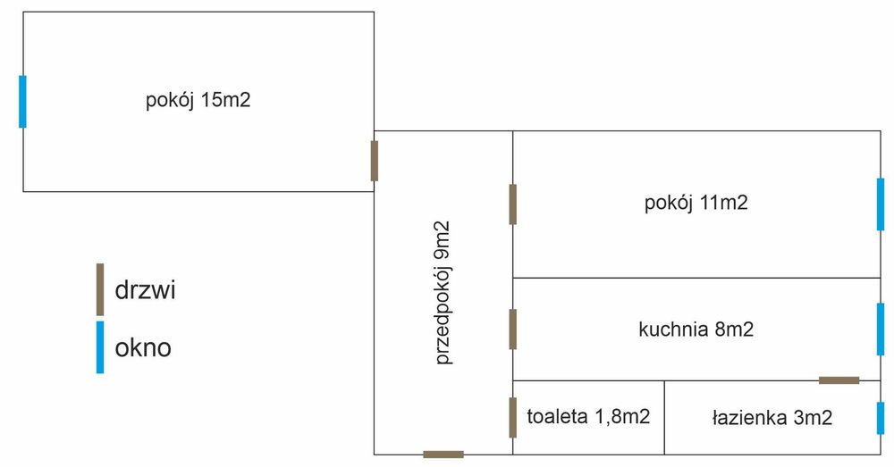Mieszkanie 48m2, centrum Szczecina, ul. Kujawska - BEZ POŚREDNIKÓW
