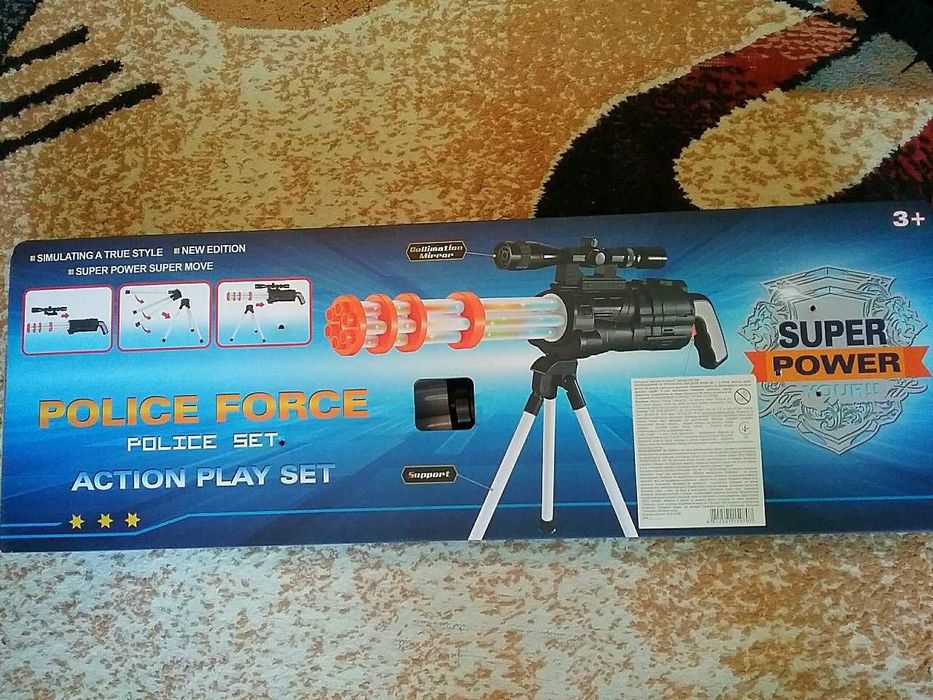 Снайперская  винтовка - пулемёт НА БАТАРЕЙКАХ С ПУШКОЙ  без треноги