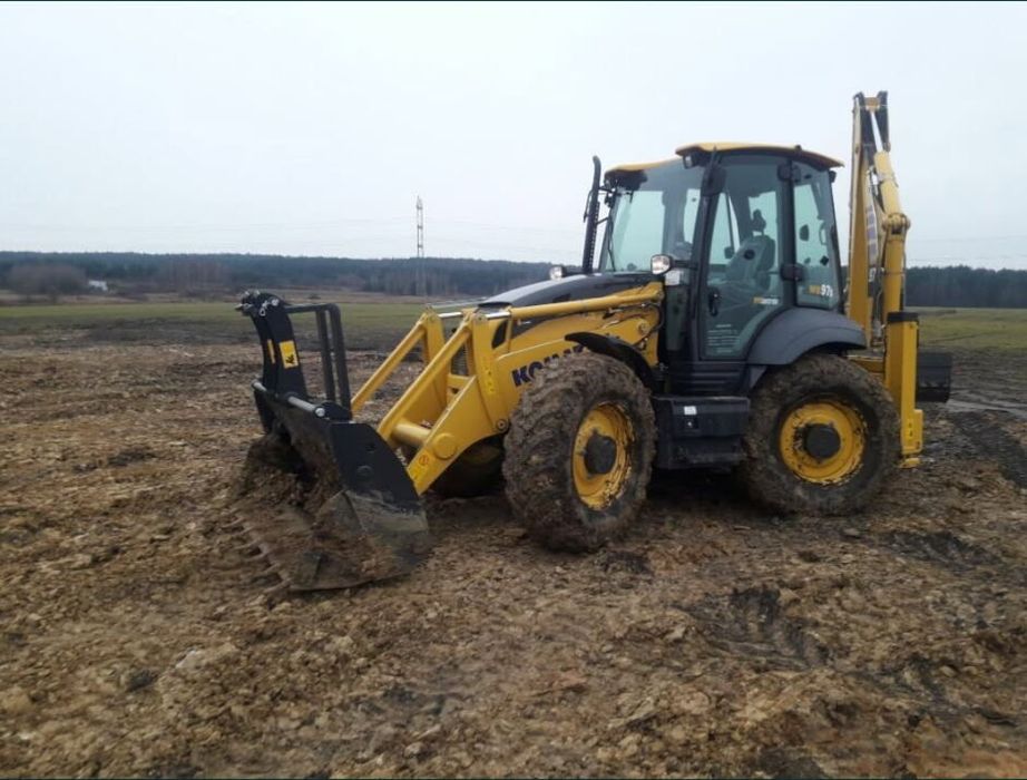 Usługi koparko-ładowarką, mulczerem, rolnicze, transport