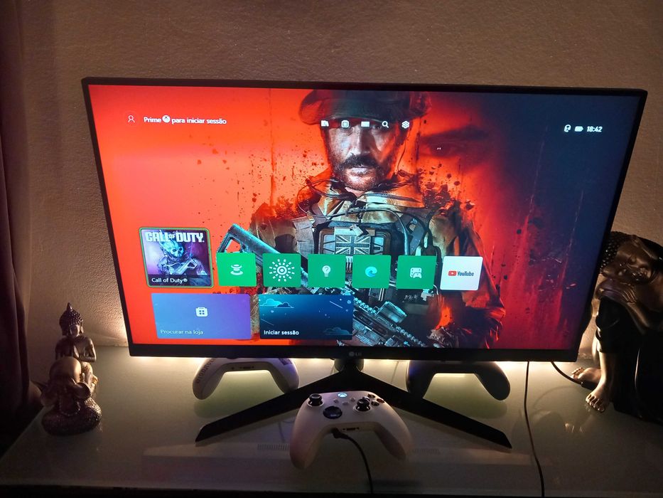 Monitor LG 27 polegadas, 1ms, 75hz + Headphones STINGER 2 CORE