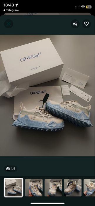 ‼️БЕЗ ПЕРЕДОПЛАТ‼️ Кросівки OFF-WHITE ODSY 1000/ White blue