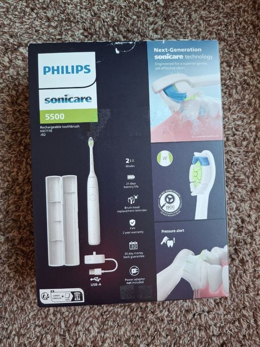 Зубна щітка philips sonicare 5500 hx7110/02