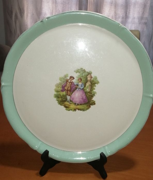 Antigo prato / bandeja, francês.