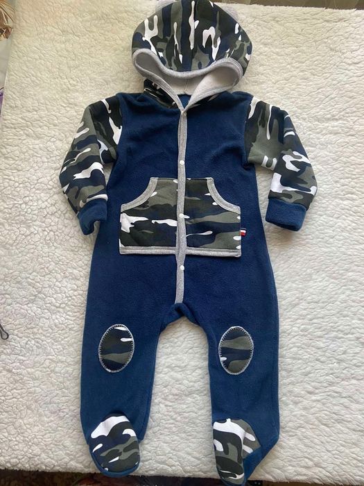 Теплий флісовий ромпер