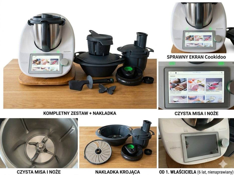 Termomiks tm6 z nakładką krojącą i spiralizerem