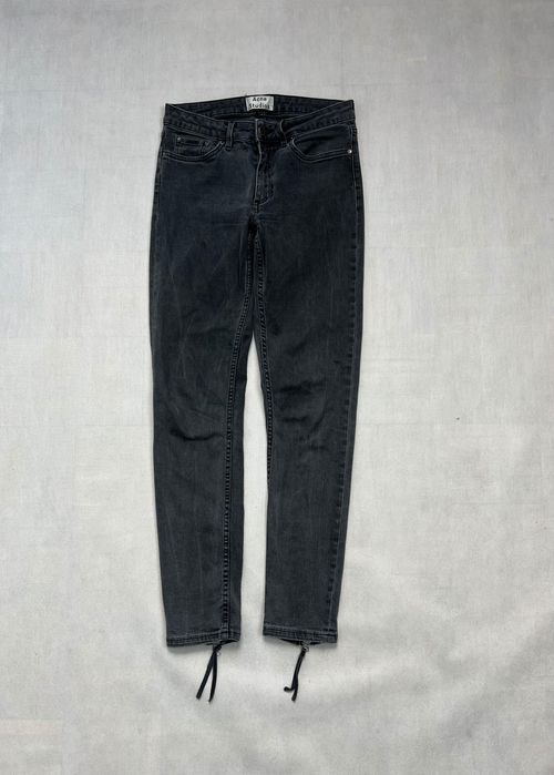 Spodnie Acne Studios jeans zip women