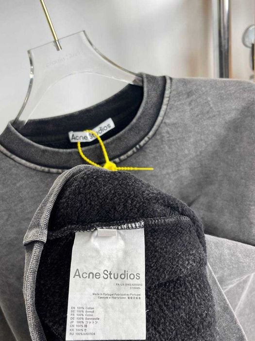 Acne Studios Grey Sweatshirt | Бавовняна Кофта Акне Студіос|Люкс Кофта