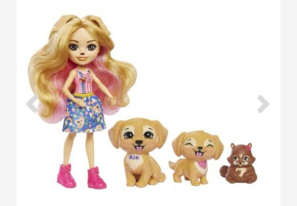 Enchantimals - Gerika com família de cachorrinhos