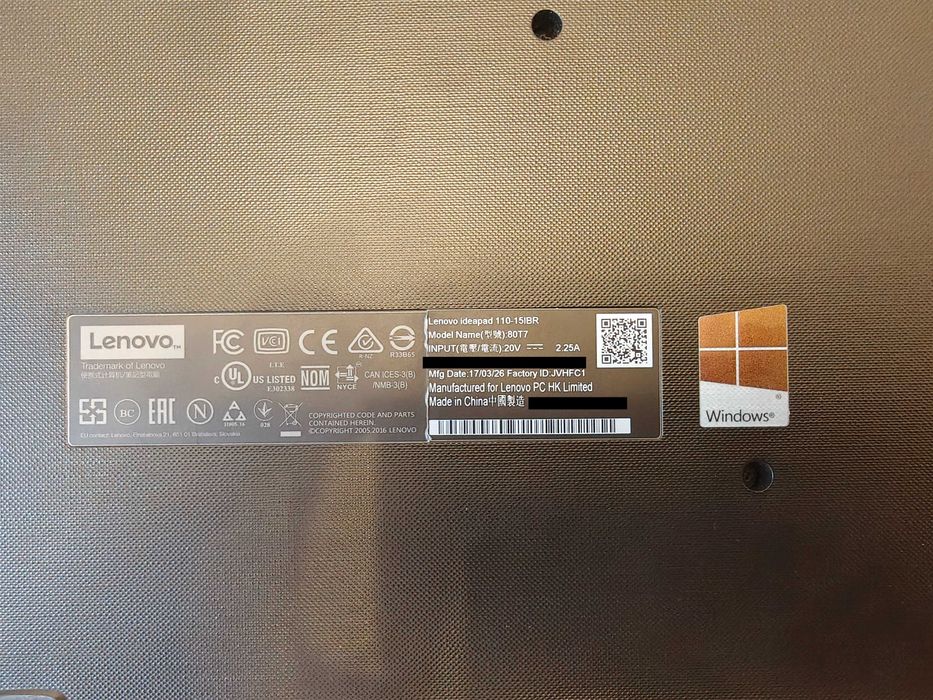 Lenovo IdeaPad 110-15IBR N3060/4GB