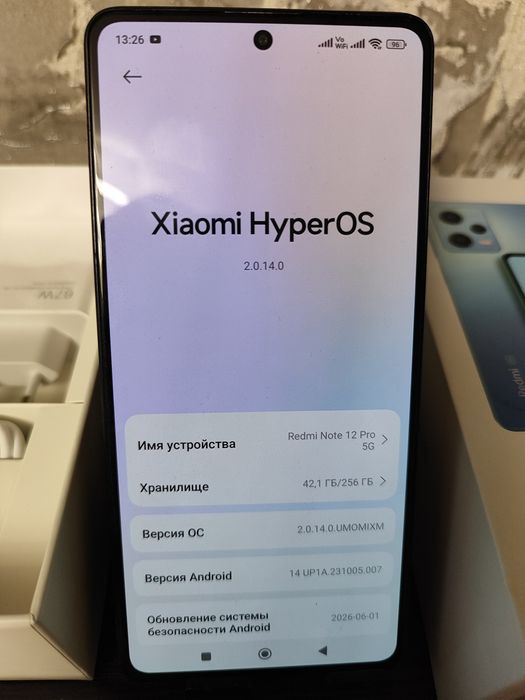 ИГРОВОЙ Xiaomi redmi note 12pro 5G, память 8+8-256гиг,идеал.