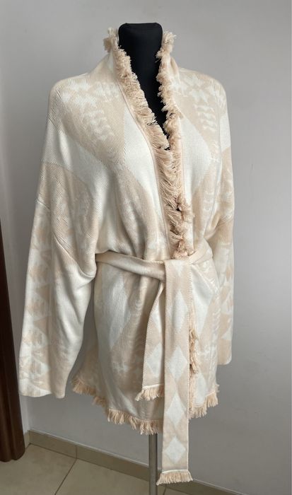 Love Lolita ciepły kardigan boho style z wiązaniem
