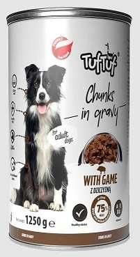 Karma dla psa puszka 1250 g TUF TUF z dziczyzną