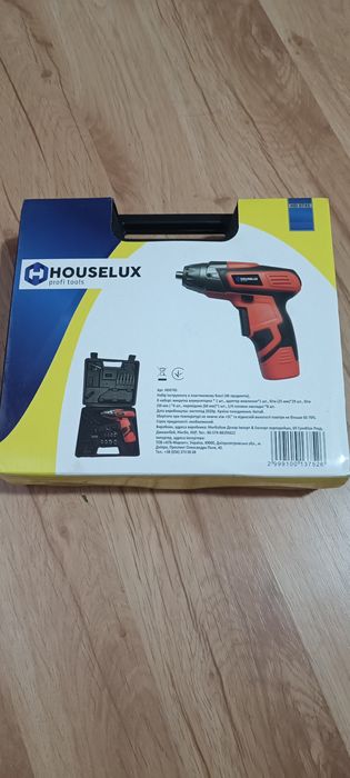 Аккумуляторная отвёртка шуруповёрт HOUSELUX profi tools