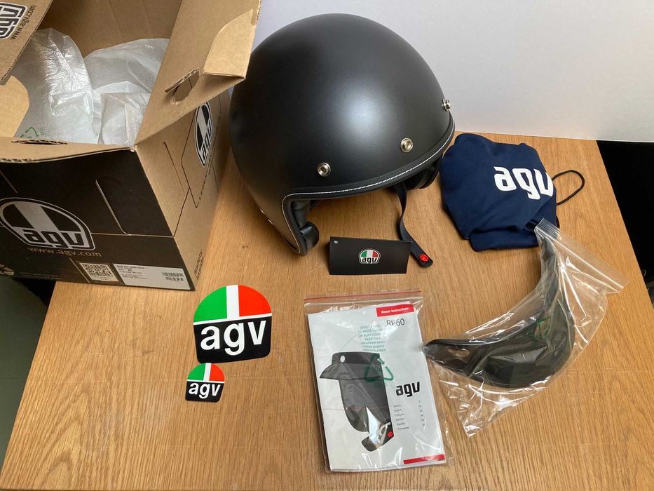 Capacete AGV RP60 XL preto mate (novo)