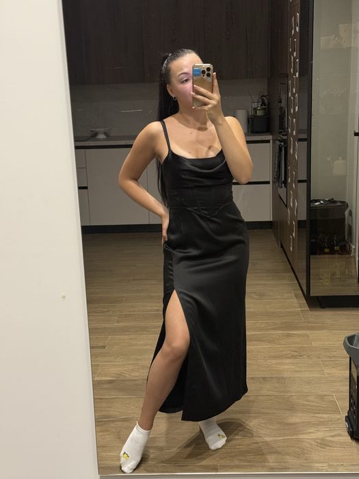 Сукня комбінація чорна zara S